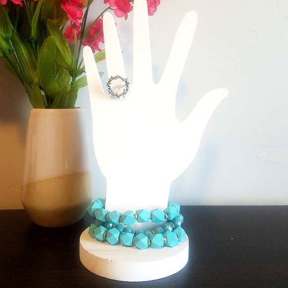 Wooden Hand Jewelry Display or Holder - Picture 3 of 5